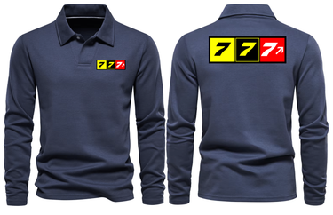 BOEING 777 LONG SLEEVE POLO
